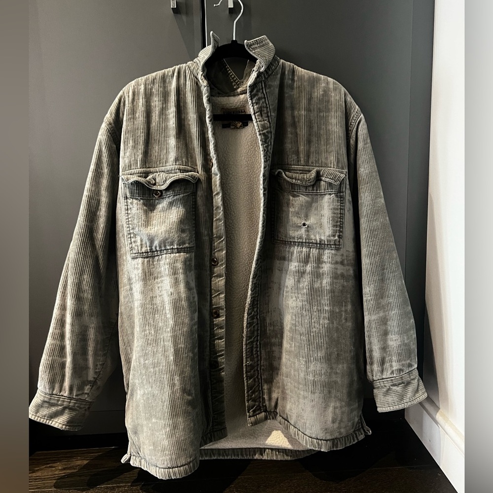 Vintage corduroy fleece jacket